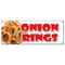 Signmission ONION RINGS BANNER SIGN deep fried vidalia sweet crispy ring french fries B-Onion Rings - alternate 1